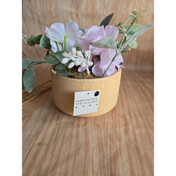 Spring Floral Arrangement Mini Ceramic Bowl, Spring TABLETOP DECORATION - Picture 2 of 11